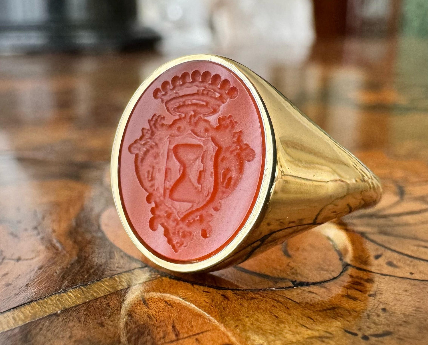 Signet Ring engraved on Carnelian