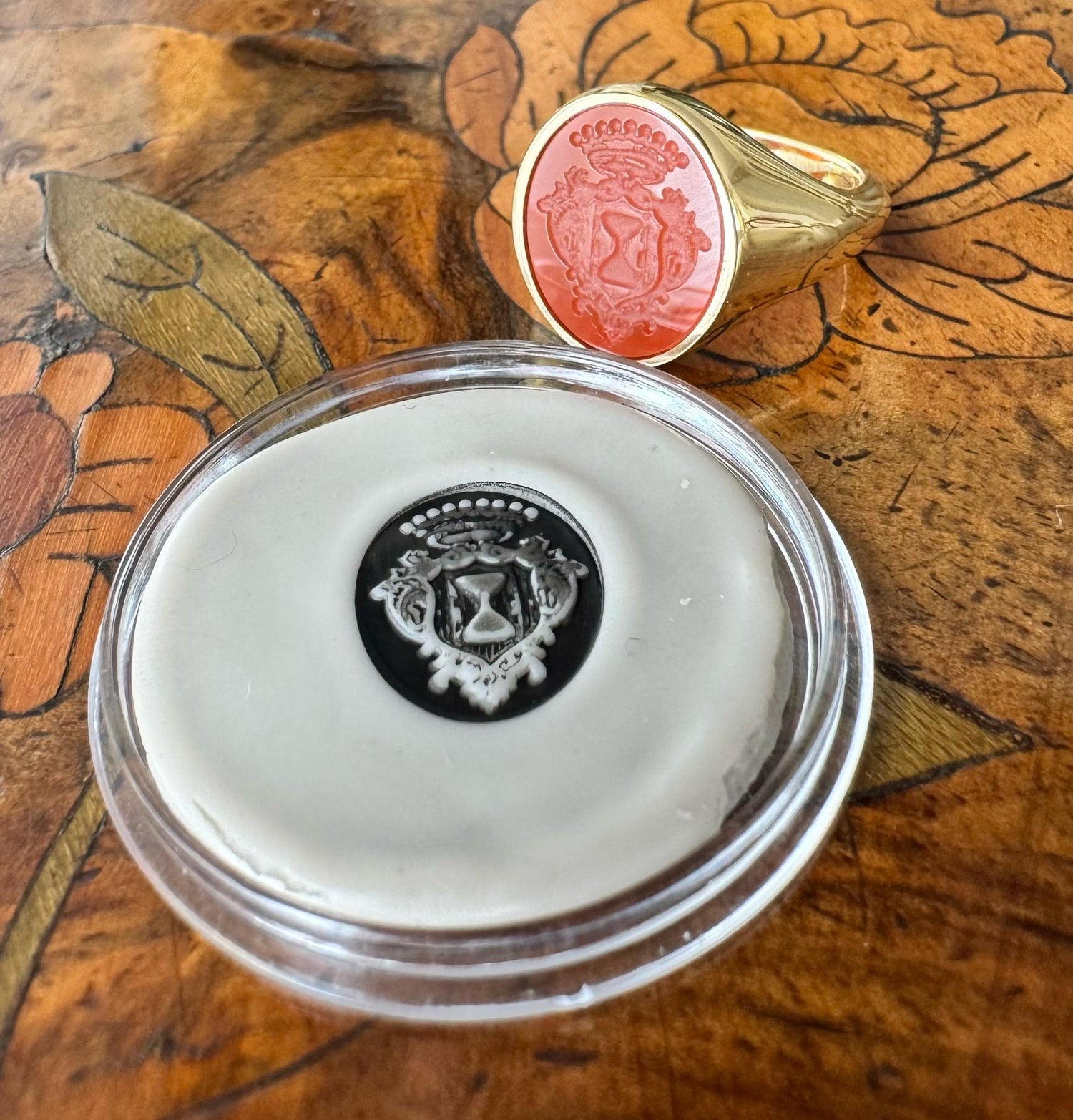 Red Carnelian Signet Ring