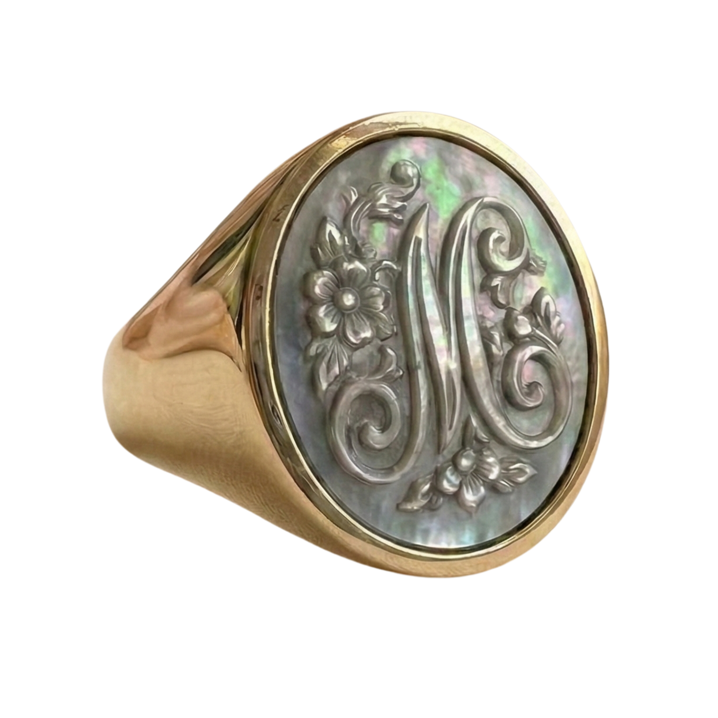 PERSONALIZED INITIAL SIGNET RING 