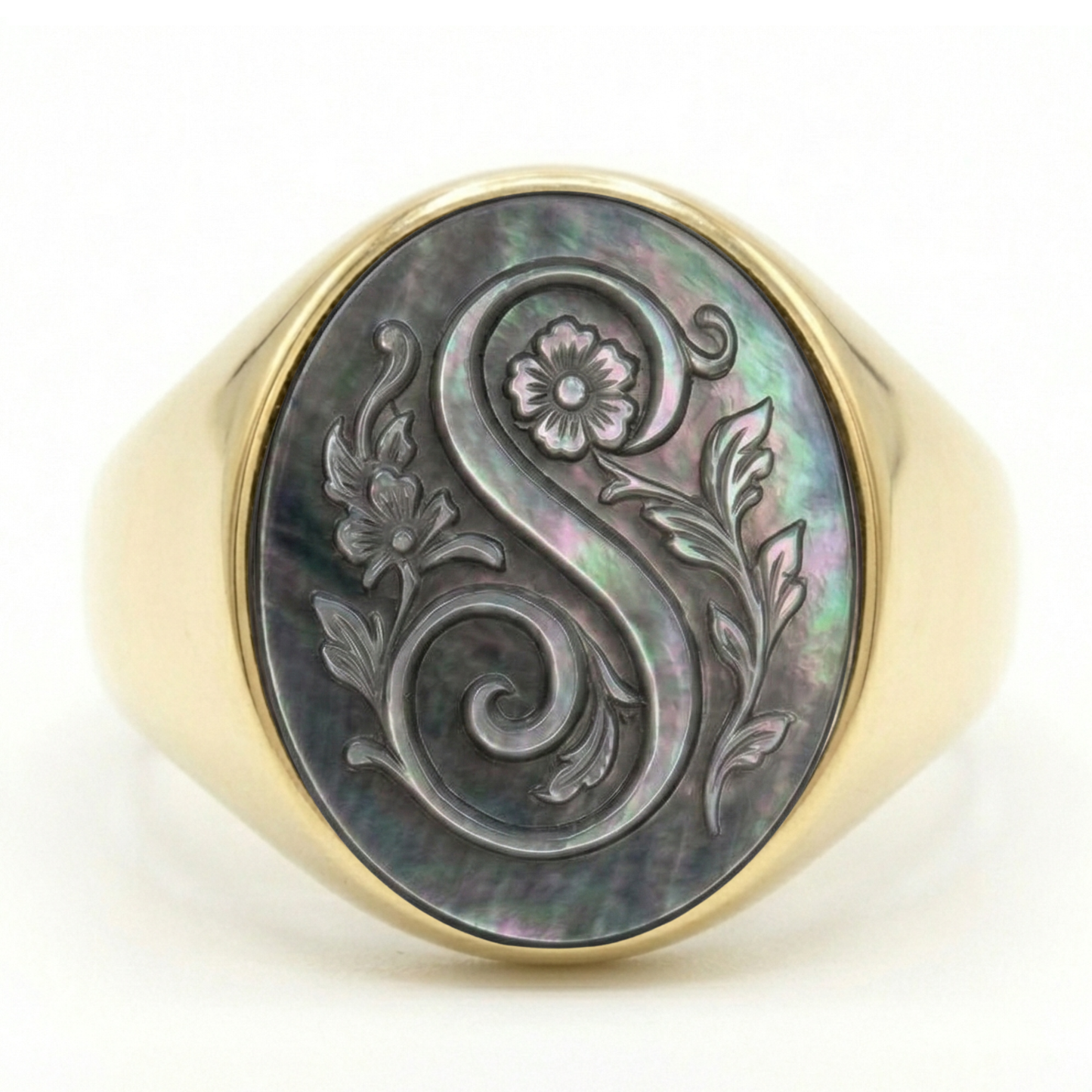 PERSONALIZED INITIAL SIGNET RING 