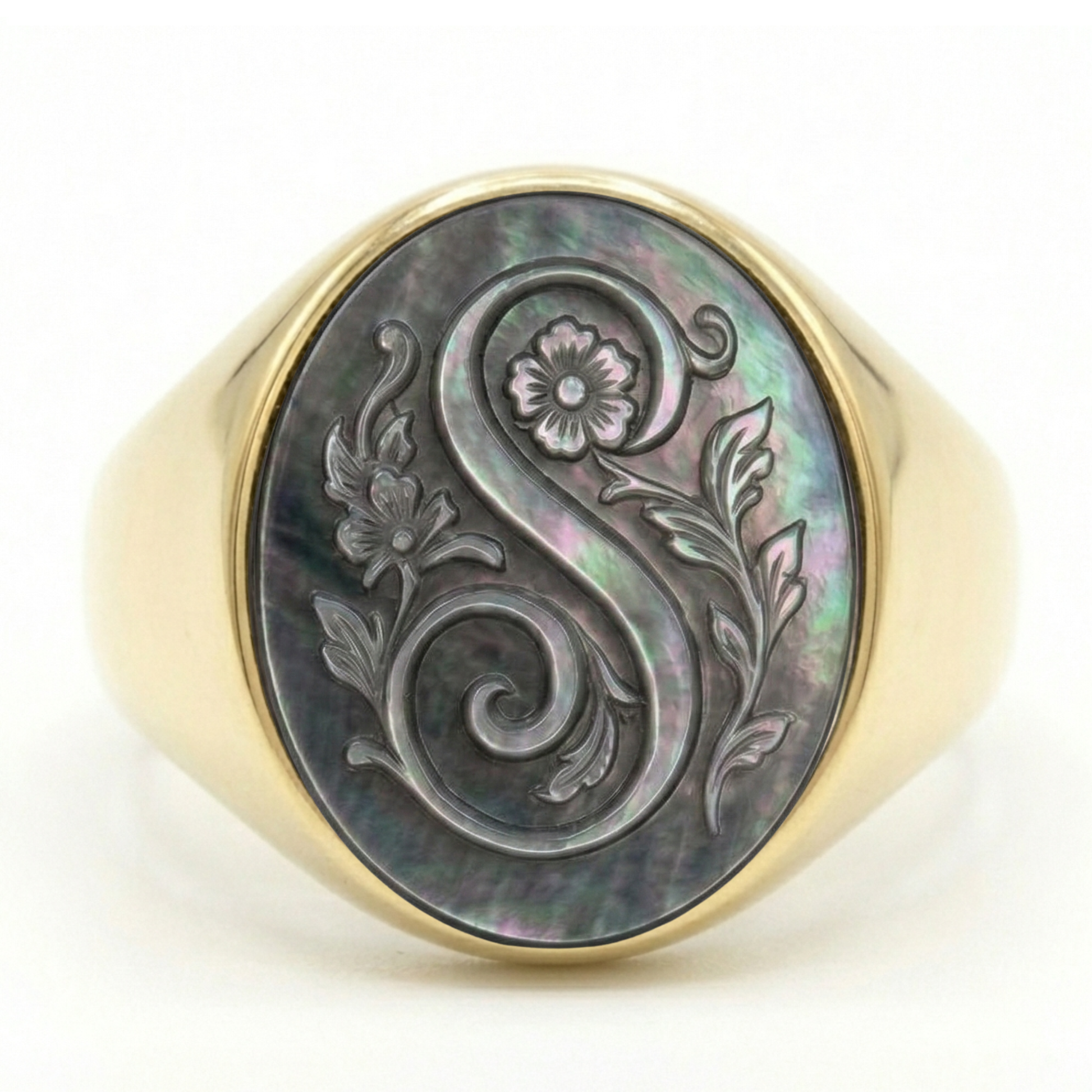 PERSONALIZED INITIAL SIGNET RING 