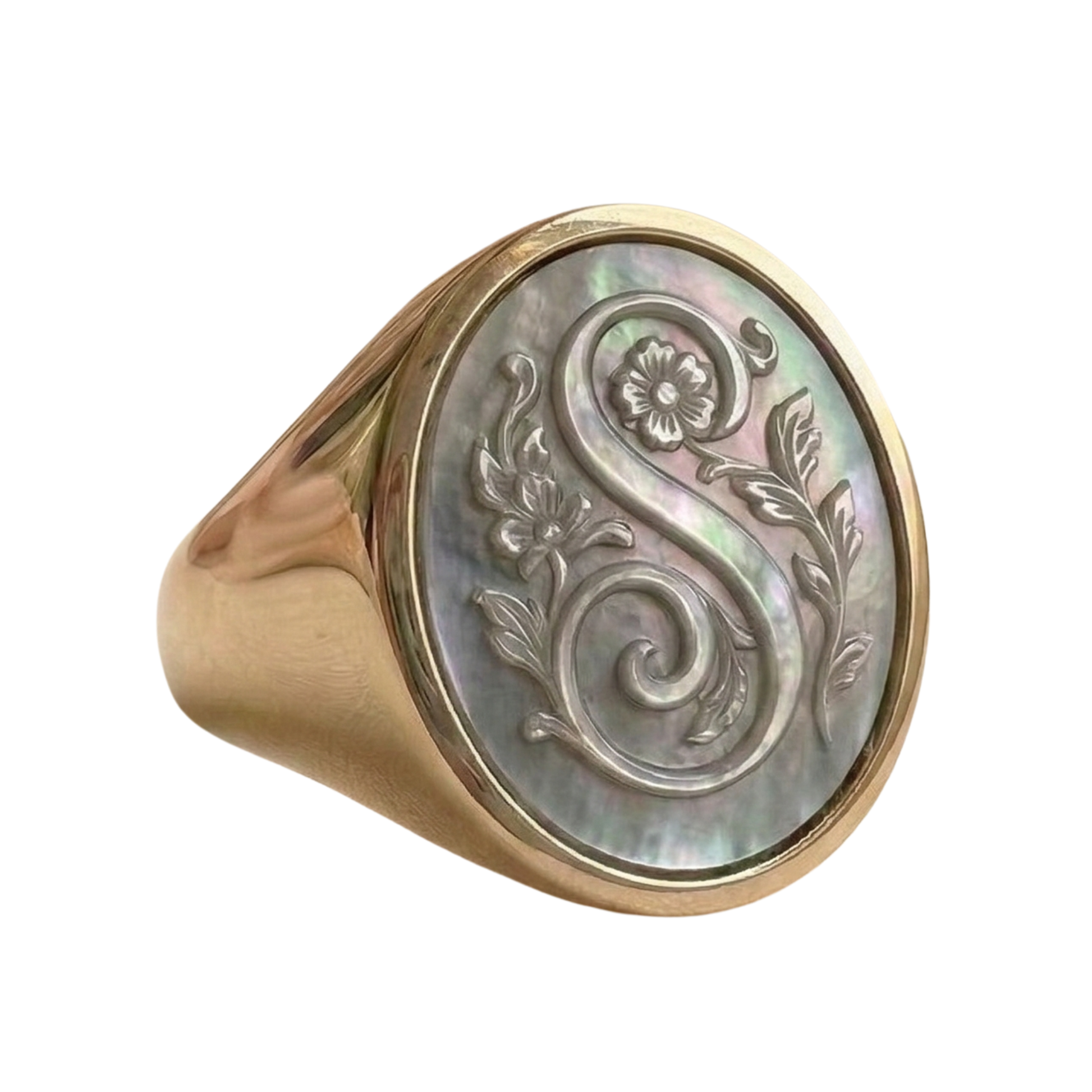 PERSONALIZED INITIAL SIGNET RING 
