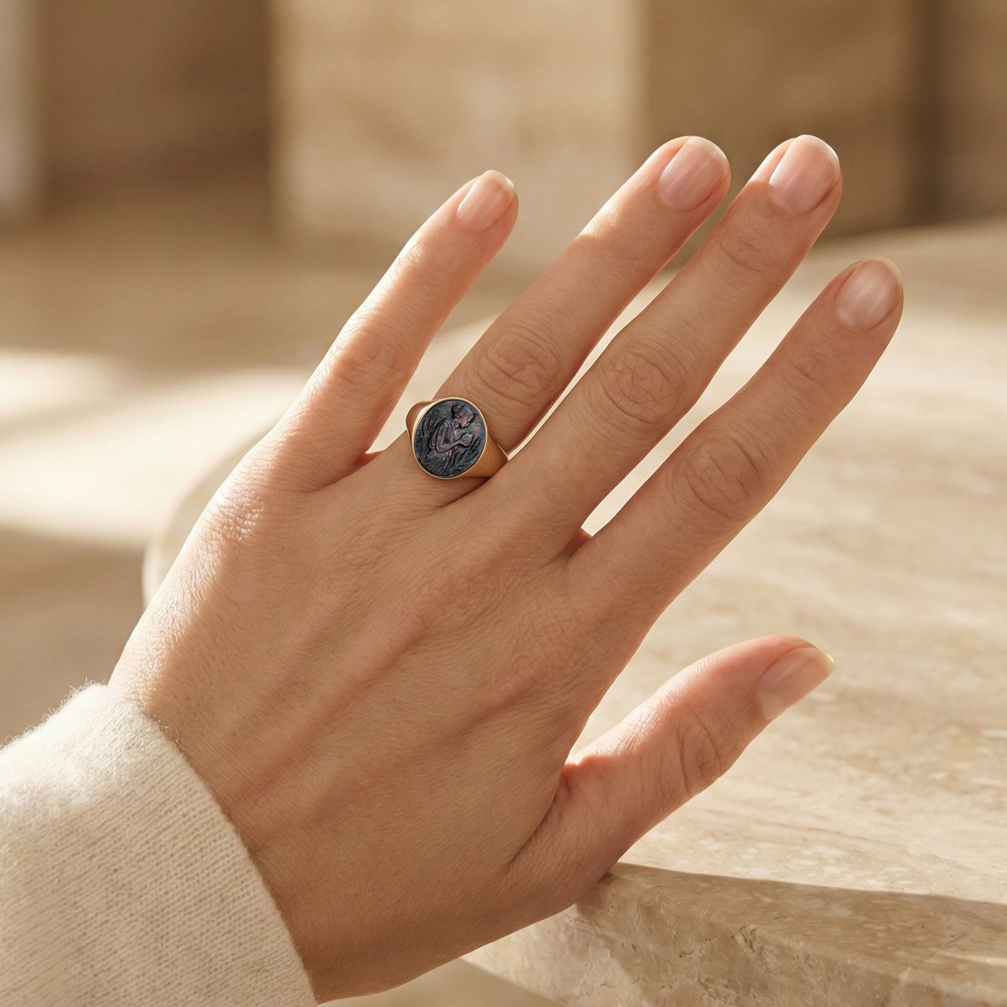 Persephone Signet Ring